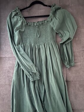 Hill House The Nap Dress in Olive Green